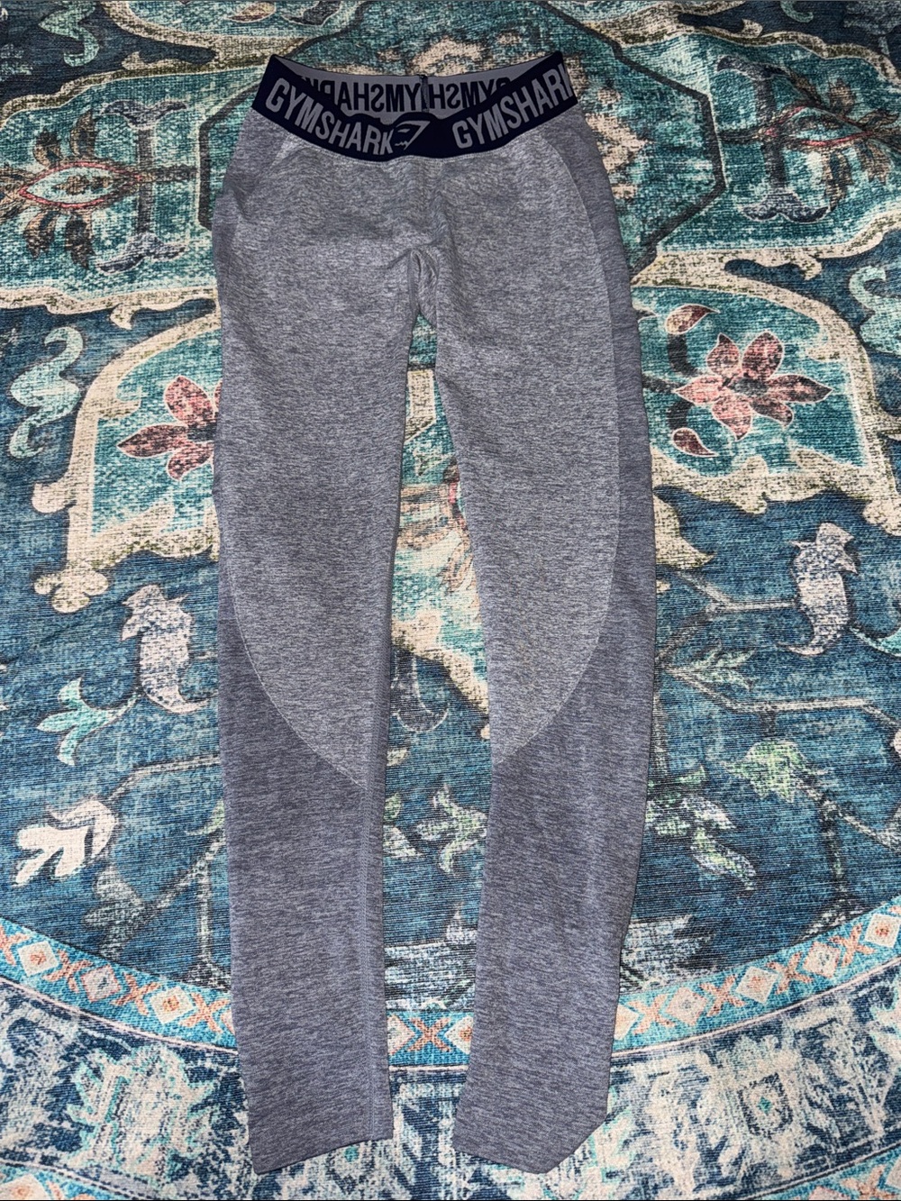 Gymshark Grey Seamless Leggings with Branded Waistband
